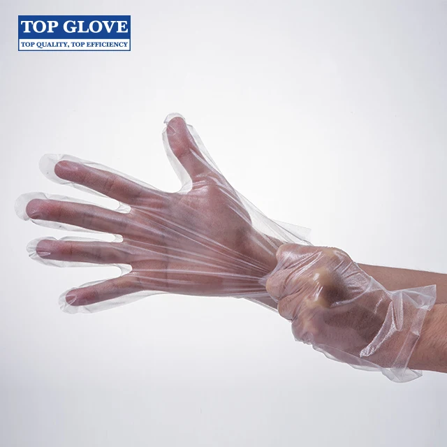 Household Gloves TOP GLOVE Daily Cleaning Disposable CPE Gloves Food Preparation Manufactures