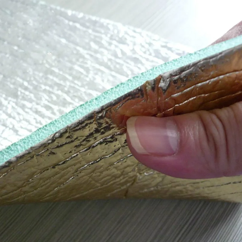 Pink PE polymer polyethylene xpe foam with al foil cross linked thermal reflective insulation roll