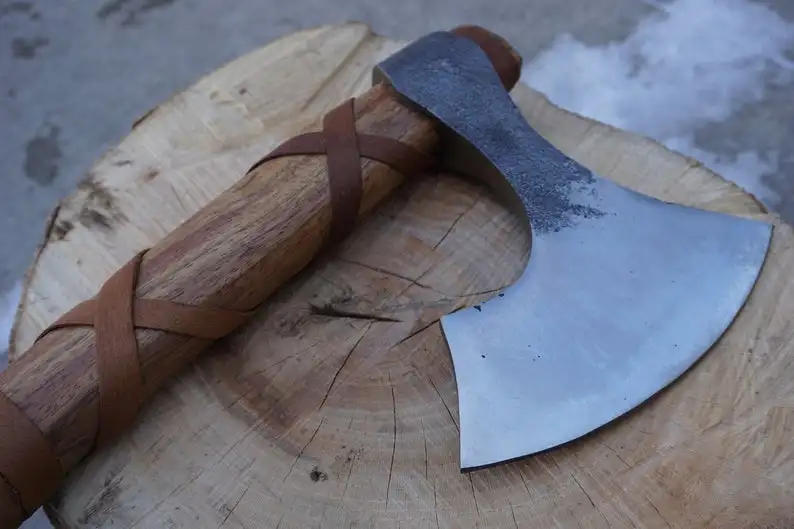 HANDMADE 5160 STEEL VIKING AXE TOMAHAWK FOR  VIKING FUNCTIONAL AXE V-0004