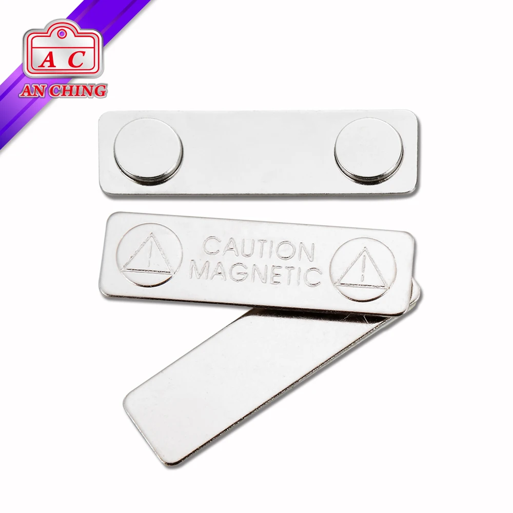 3 Dot Magnets Name Badge ID Card Holder Clip