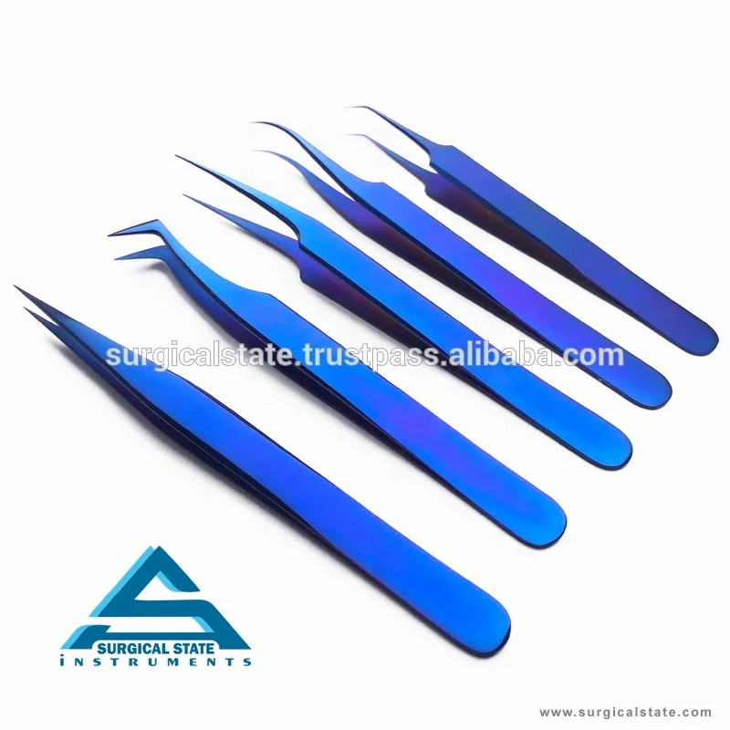 ERTIP FUE Punch for Hair Transplant Surgery Set 1.0mm Fue Tweezers and Versi Handles Stainless Steel Microsurgery Equipments