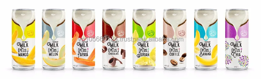 Vietnam Manufacturer Soft Drink 250ml Canned Coconut Milk With Coffee