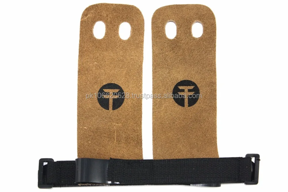 Weight Lifting Glove Type Textured Leather Gymnastics Hand Grip For Cross Training WODs, Pull Ups, Chin Ups, Kettlebell