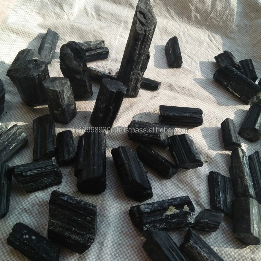 Natural Black Tourmaline Rough Gemstone Blue/Pink/Green Various Shapes Cushion Pear Oval Fancy Polished Calibrated Mineral