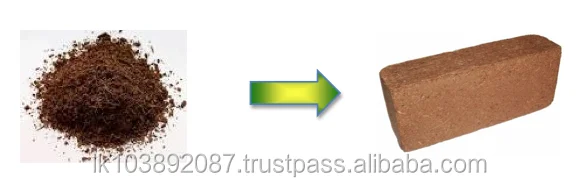  Торф кокосового цвета в брикетах Galuku