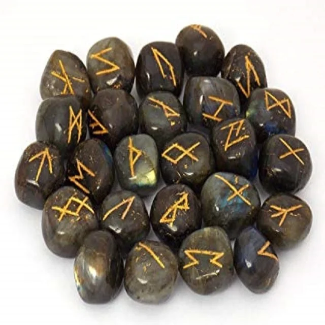 
Labradorite Agate Rune Set : Buy Online From Noor Agate From India 