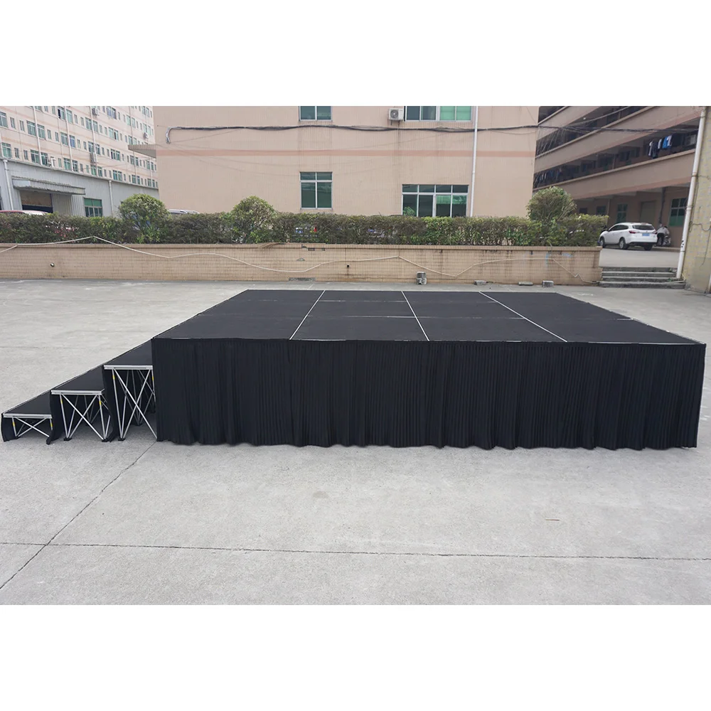 Professional Custom TVU Certified Portable Aluminum Spider Stage,Spider Stage Podium