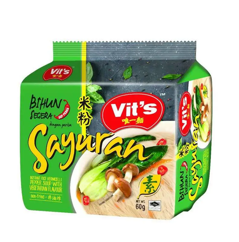 
Instant Vermicelli Noodle Pepper Soup with Vegetarian Flavor 