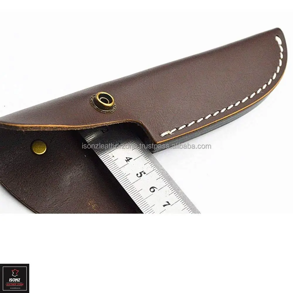 ISONZ Leather carved  Leather Knife sheath Custom Sheaths 2024