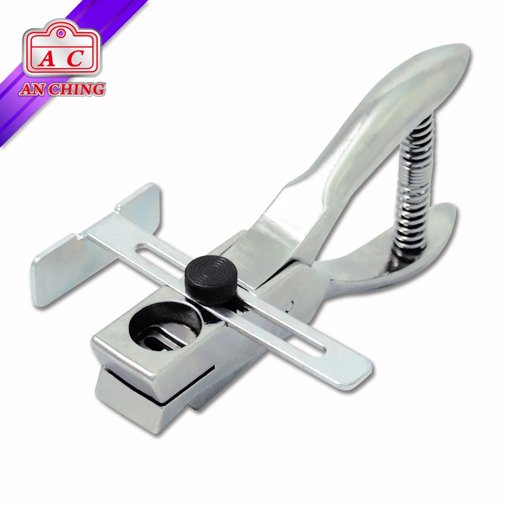 Adjustable Guide Sliver Plastic Card Metal Hole Slot Punch