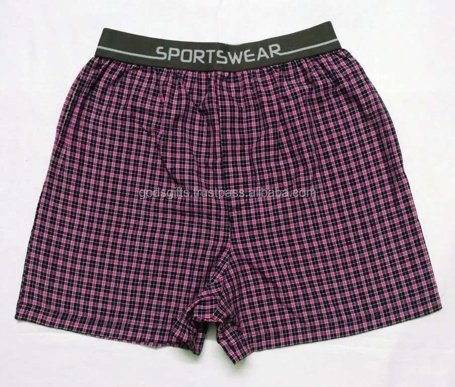 men boxer shorts oem cheap Wholesale mens boxer underwear Woven Plaid boxer shorts Wholesale cotton men woven shorts comfortable