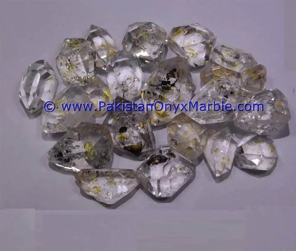 petroleum gemstone Herkimer diamond quartz crystals