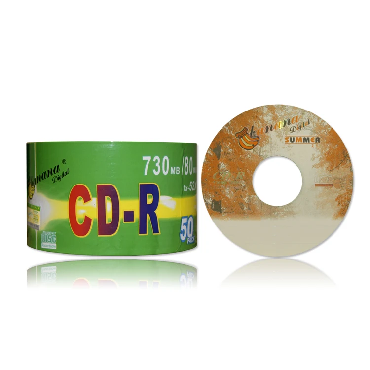 banana blank CD-R  700 MB 52X in bulk blank disc grade A