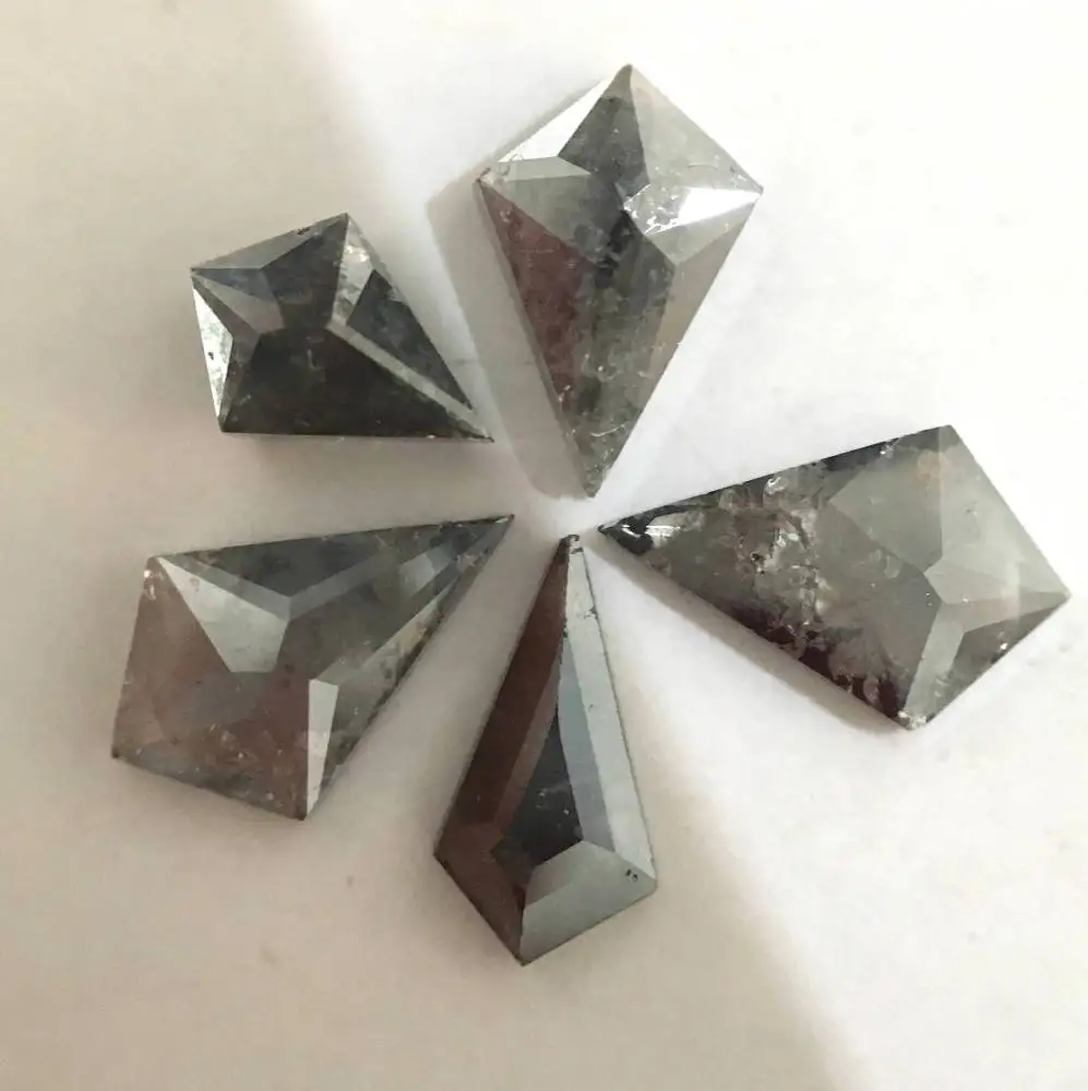 Kite Natural 2.20 Ct Antique Loose Diamonds Gemone Diamonds 2.20 Ct,2.20 Carat Kite Shape,round Brilliant Cut Grey,grey I3,I3 ZA