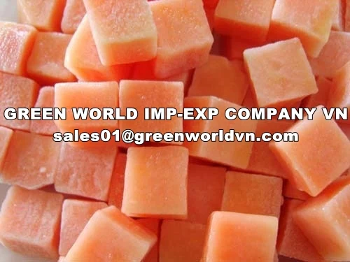 Премиум качество по лучшей цене замороженная папайя от компании GREEN WORLD лимитная цена во Вьетнаме-Сделка Горячая в этом месяце