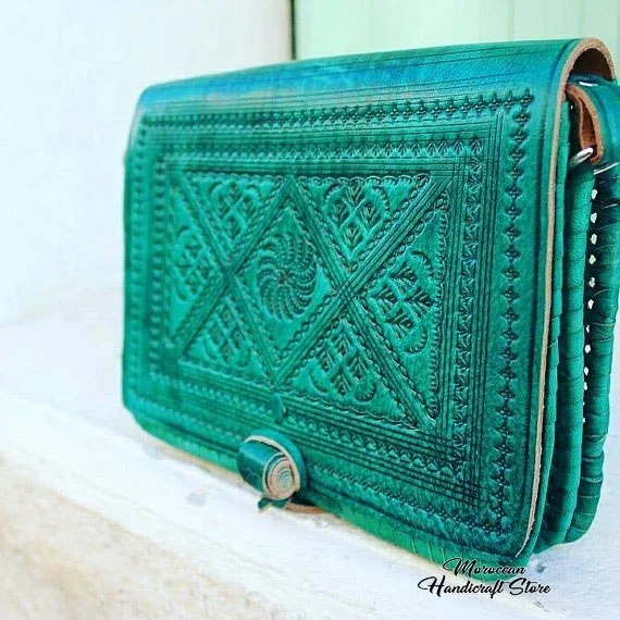 moroccan Handbag vintage Genuine Leather Shoulder Bag 2019