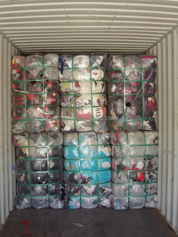 
FABRIC CUTTINGS MIX COLORS AND MIX QUALITY (COTTON - LYCRA, COTTON etc.) BALES (TEXTILE WASTE) FOR FELT 