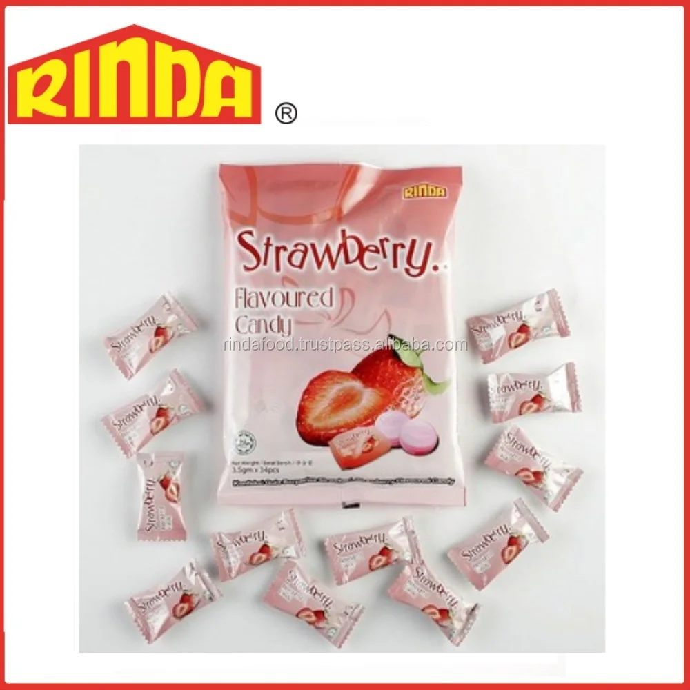 Жесткие конфеты с ароматом халяльной клубники
