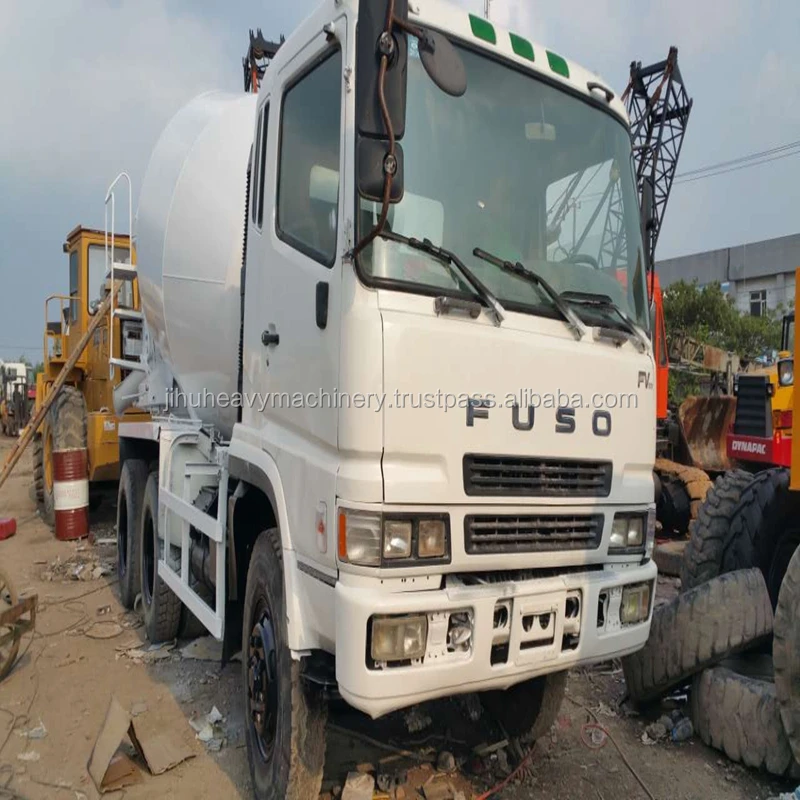 
Japanese used FUSO mixer truck repaint white 13000kg used concrete mixer truck price 