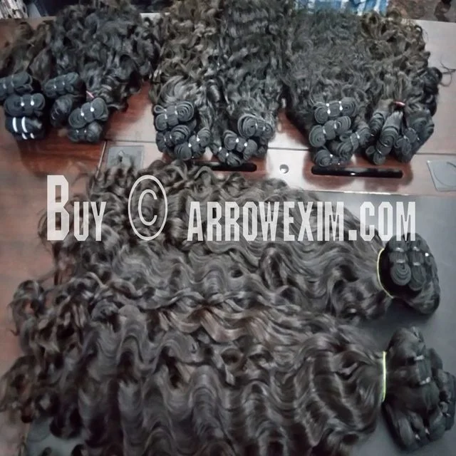 100% Raw Natural Curly Virgin Indian Hair Extension Double Weft Unprocessed Afro Waves Single Donor Bundles Human Hair donors
