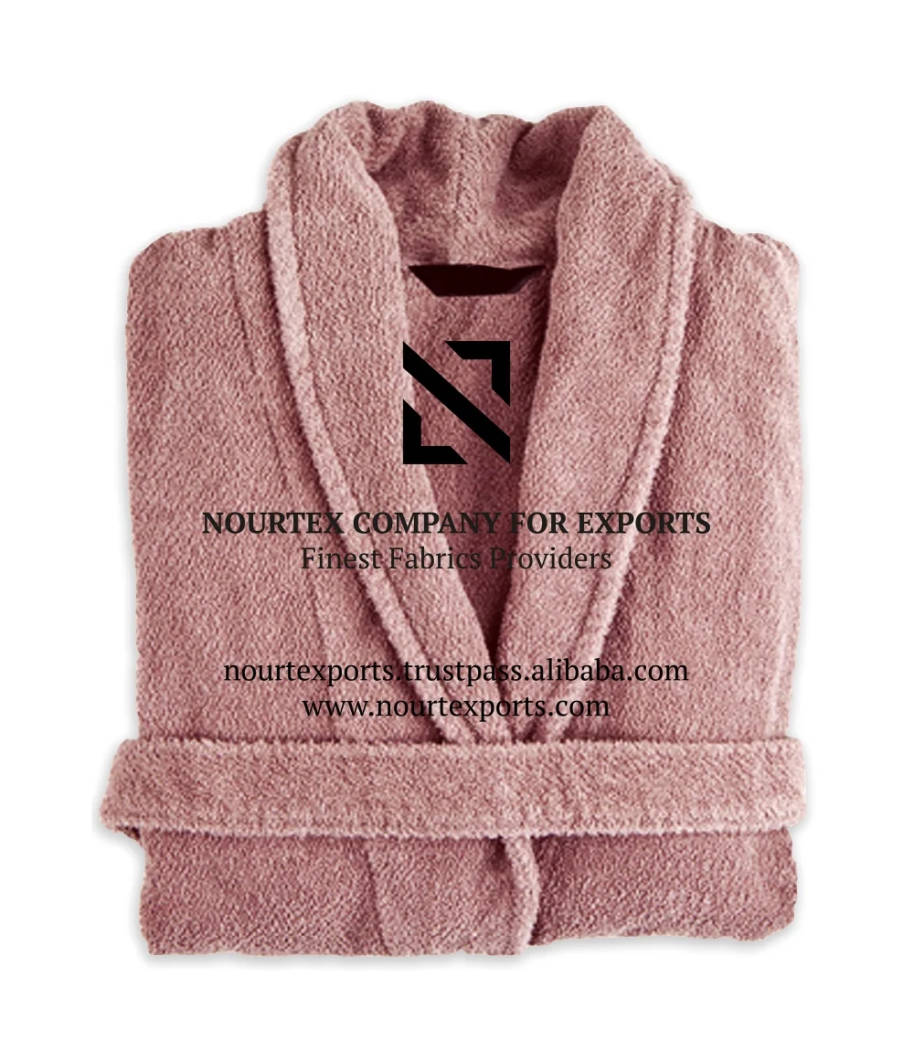 Manufacturer 100% Egyptian Cotton Fabric Bathrobe For Hot Sale