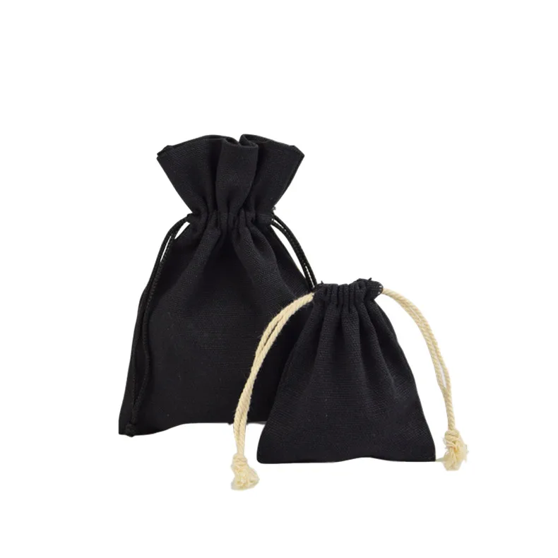 small muslin organic custom cotton drawstring bag