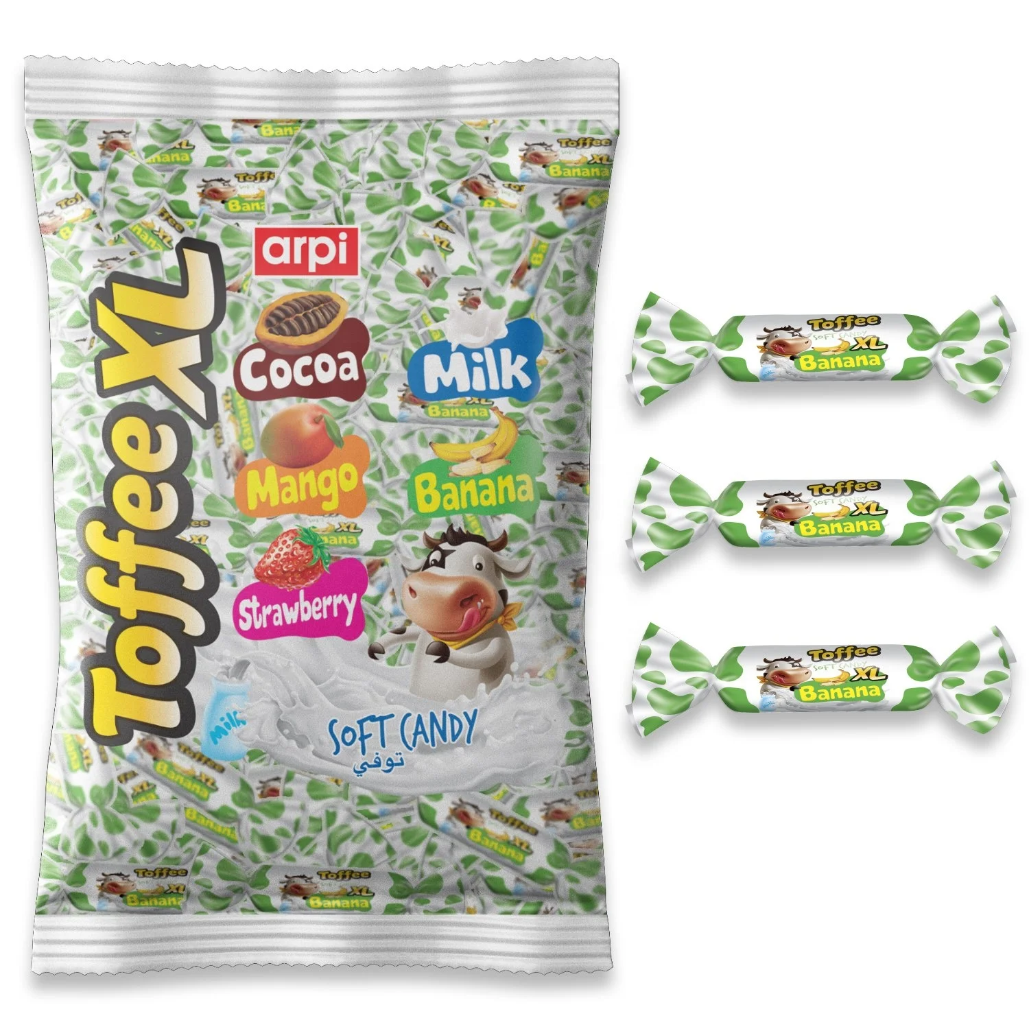 
Toffee XL Fruity Soft (Chew) Candy 1 KG Bag 