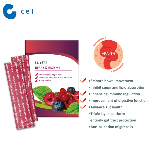 High Quality Digestive Protection Mix Berry Enzymes Probiotics Powder