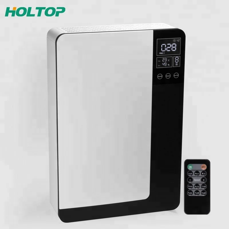 wall mounted home ventilation system energy recovery ventilation smoking room exhaust fan ERV decentralized recuperator