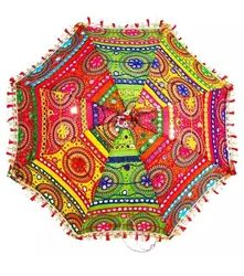 Decorative Rajasthani Hand Embroidery Wedding ParasoI Umbrella