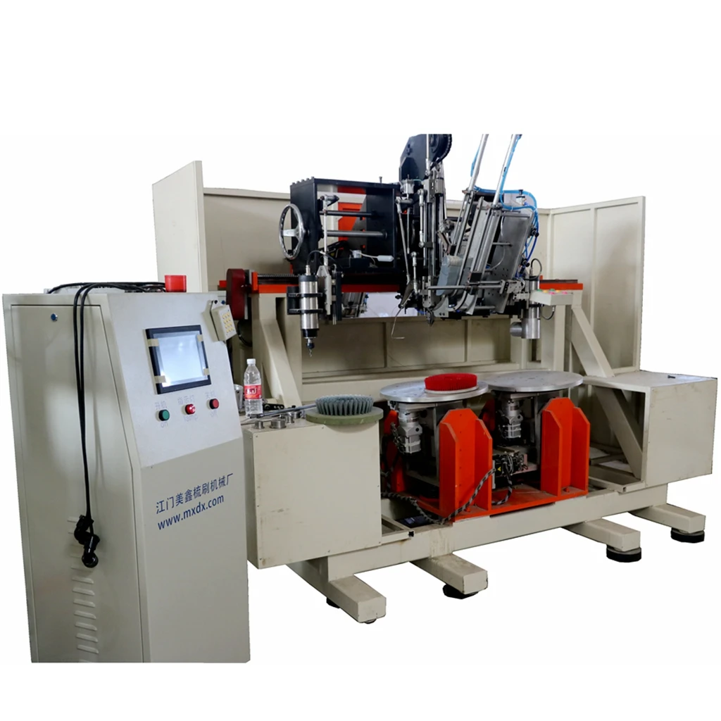 2 axis double head drilling & single head tufting Industrial Brush Machine