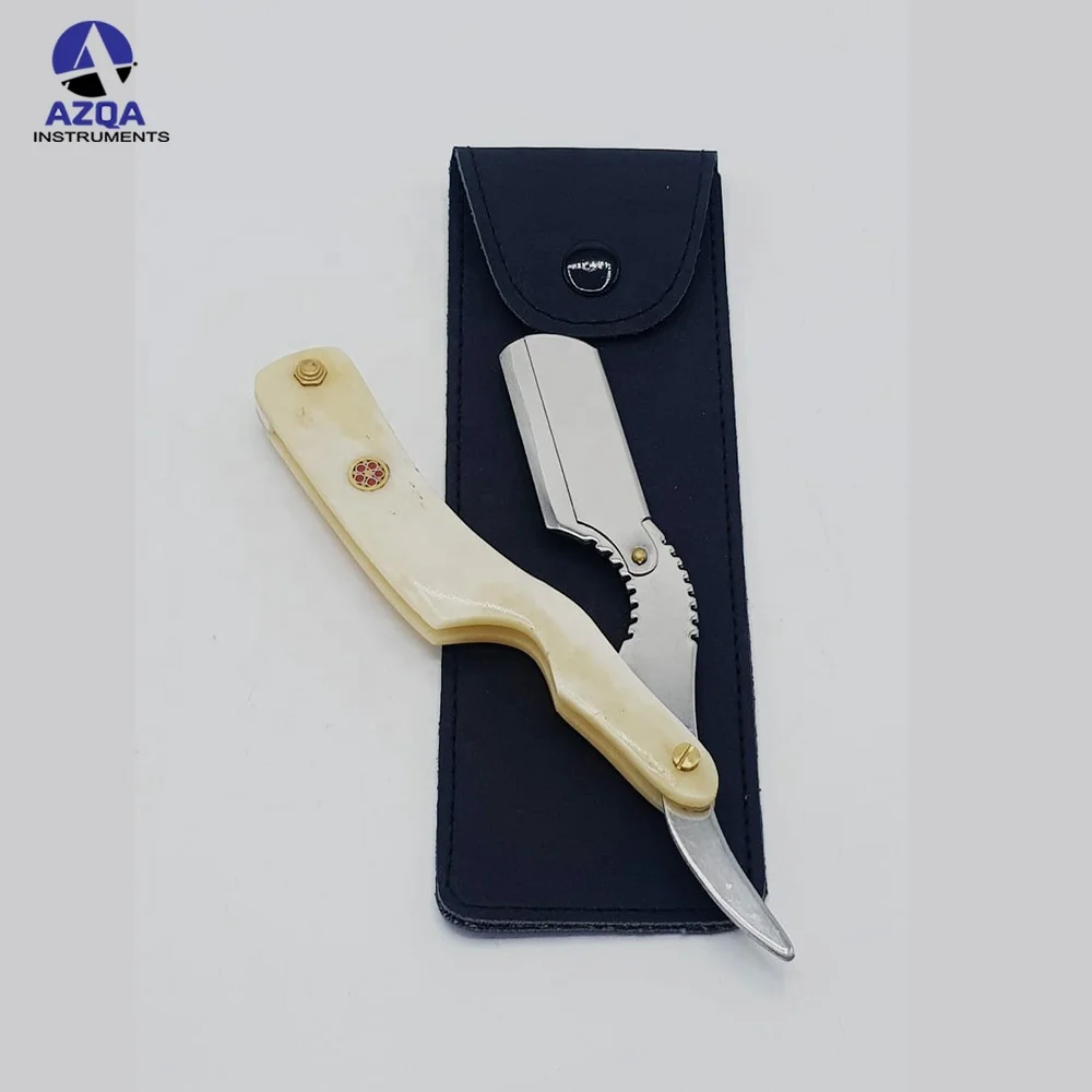 Bone handle Barber Saloon Shaving Knife Supplies Bone handle shaving razors Barber Salon Straight Edge Folding Knife