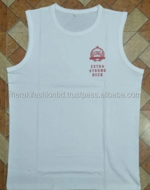 2018 New Style 100% Cotton Fashion Tank Top & Sleeve Less T-Shirt.