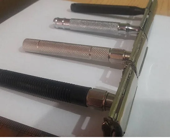 Stainless Steel Double Edge Razor Blade safety high grade surgical steel with long handle butterfly razor