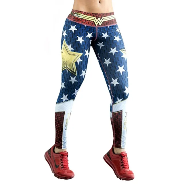 Wonder Woman pants Unique cool tight Film printing women gym clothing Girl sport wear