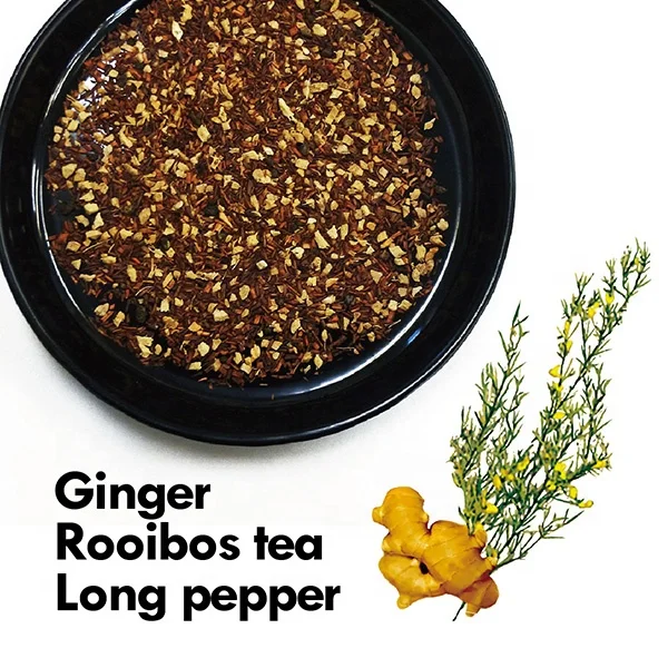 Ginger tea health benefits rooibos herbal detox soft drink decaffeinated & slimming made in japan tea company OEM private label