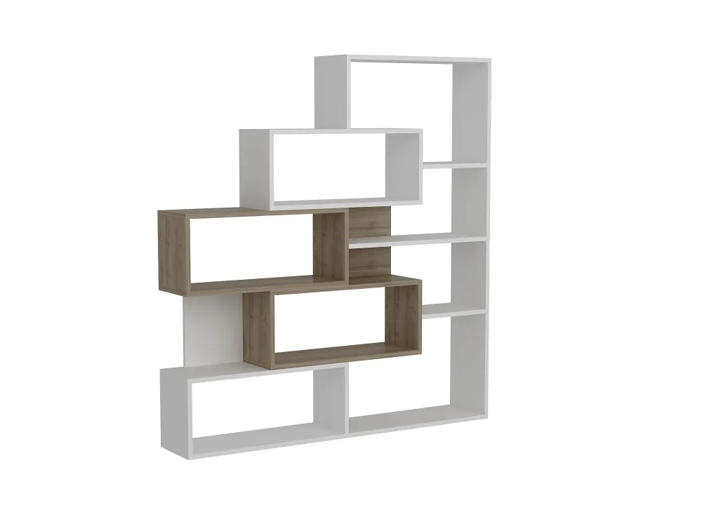 Marla Bookcase White-Walnut