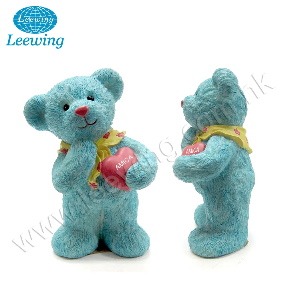Ceramic Mini Teddy Bear Coin Bank Money Saving Box