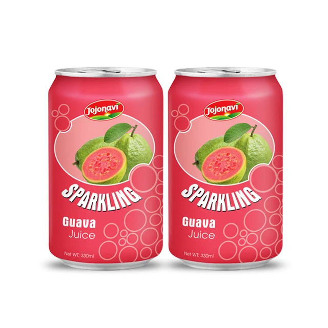 330ml Sparkling guava juice in Aluminium can 330ml JOJONAVI beverage brands