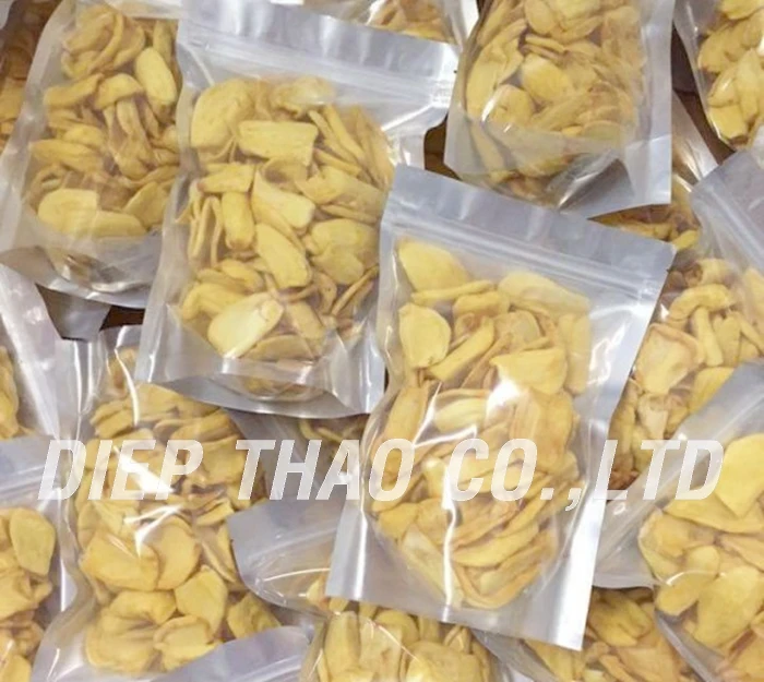 Fried jackfruit crunchy,/sweet in vacuum bag