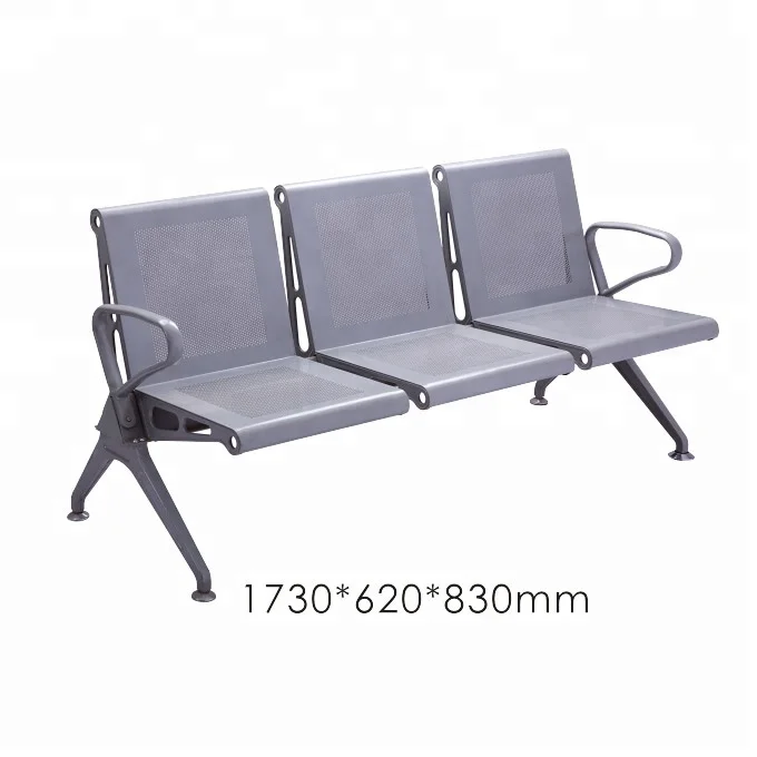
Airport Reception Waiting Room Chair Lobby Waiting Bench 3 Seat Steel Waiting Chairs 