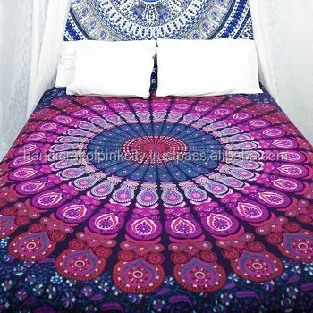 Mandala Print Bed Sheet Cotton Printed Tapestry 1