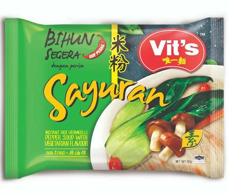 
Instant Vermicelli Noodle Pepper Soup with Vegetarian Flavor 