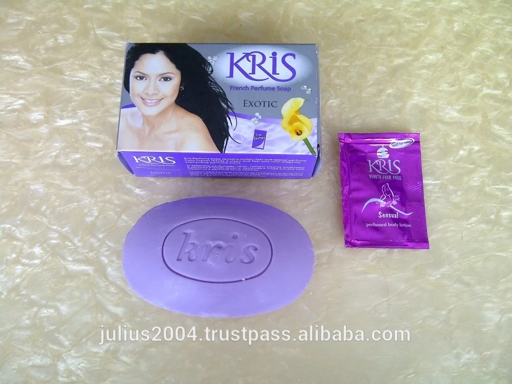 
KRIS Beauty Soap / Bath Toilet Soap with French Perfume Fragrance and Moisturizer 