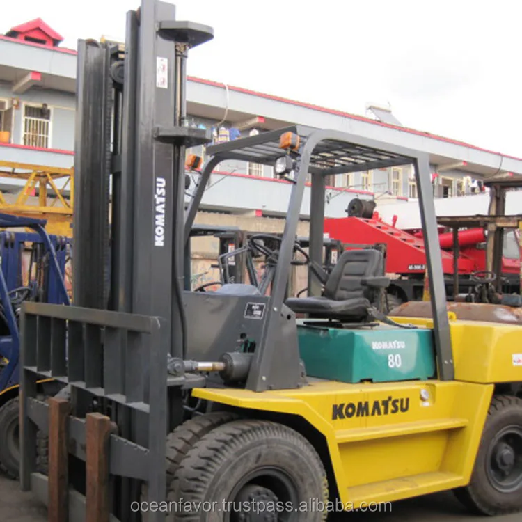 Used Komatsu FD80 forklift for sale, Komatsu 8 ton forklift komasu FD80H for sale