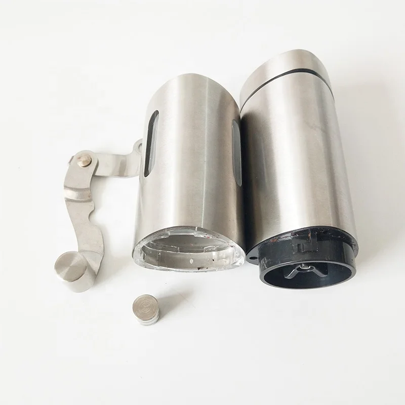 portable stainless steel manual coffee grinder hand coffee mill with ceramic core