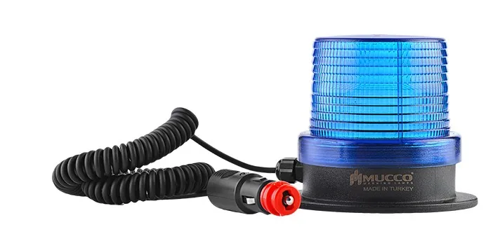 Magnetic Base  Strobing Light Amber Red Blue Green Lens Led Strobe Beacon Lights for towing cranes forklifts