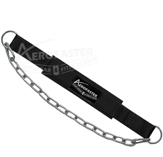 Heavy Duty 36-Inch Dip Belt Steel Chain 6 Padded Neoprene Back Support Gym Training Bodybuilding Powerlifting Fitness Workout