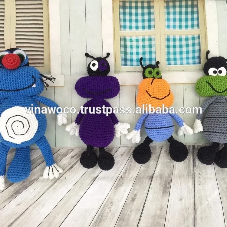 Oggy and Cockroaches - Lalylala Crochet Handmade handmade crochet toys crochet amigurumi amigurumi toys
