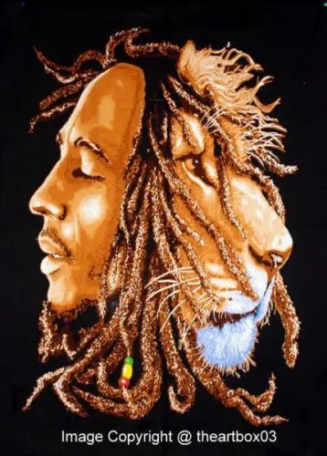 Bob Marley Lion Tapestry Hippie Wall Stickers Home Decor Gypsy Wall Hanging Tapestry Mandala Poster Indian Cotton Poster